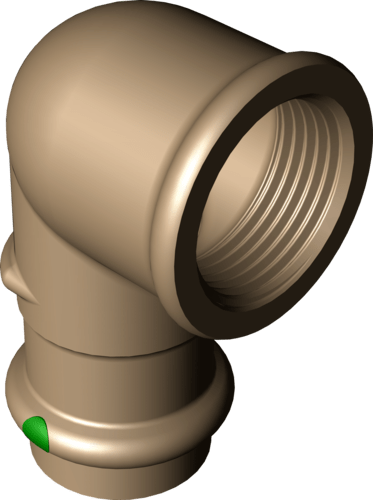 283 728 Модель 2214.2 Трубопроводные системы  Sanpress  Переходники/​переходные угольники Santreyd  - Вид №2