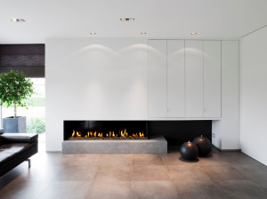 Газовый угловой камин