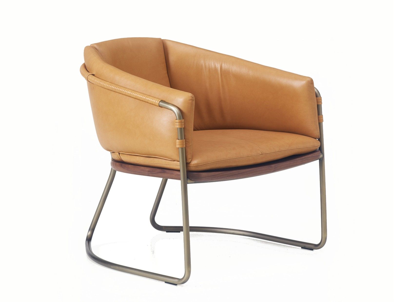 Мягкое кожаное кресло с подлокотниками BassamFellows ARCH-00068952 - Вид №12