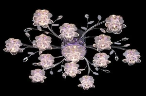 Потолочная люстра Eurosvet 4854/13 хром/синий+красный+фиолетовый EUROSVET ДИЗАЙНЕРСКИЕ 182501 Хром