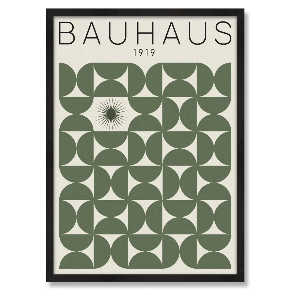 Картина с рамкой Postermarket Выставка 1919 50x70 см цвет зеленый STLM-2166021