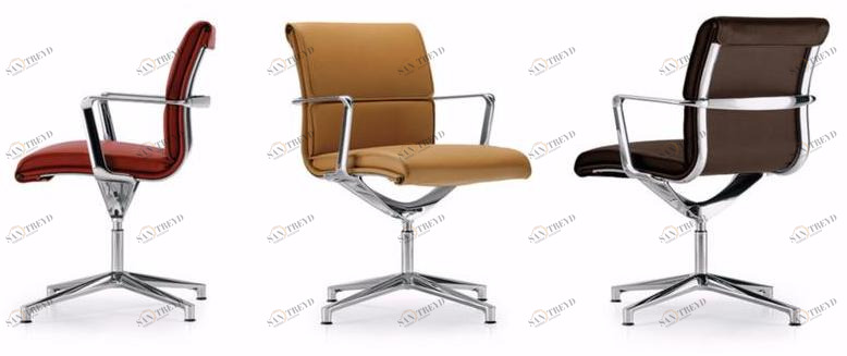 ICF Офисное кресло из кожи с 4-мя спицами Una chair sun-id-1378503