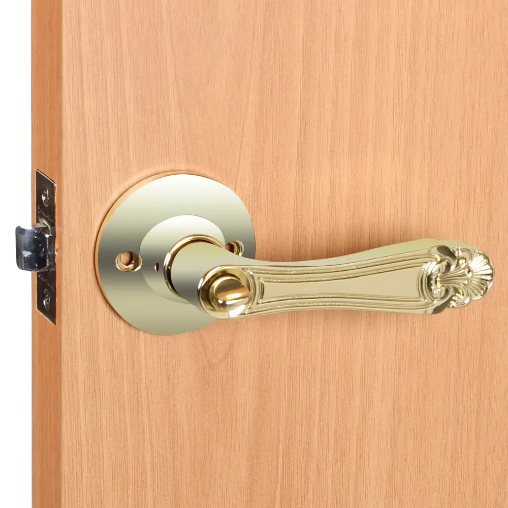 Ручка защелка 637/BL РB-Е (зол) кл/фик FUARO STLM-2104894 - Вид №4