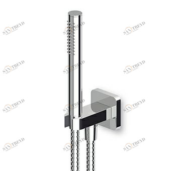 Z94028 Душевой набор, состоящий из двойной вешалки для душа, ручного душа Z94177 из латуни и гибкой. Zucchetti Shower 