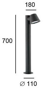 Terzo Light Алюминиевый столбиковый фонарь Marc V4176500 - Вид №2