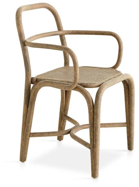 EXPORMIM Стул из ротанга с подлокотниками Fontal T011 - Вид №1