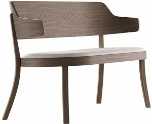 horgenglarus Скамья из массива дерева со спинкой Seley 17-423