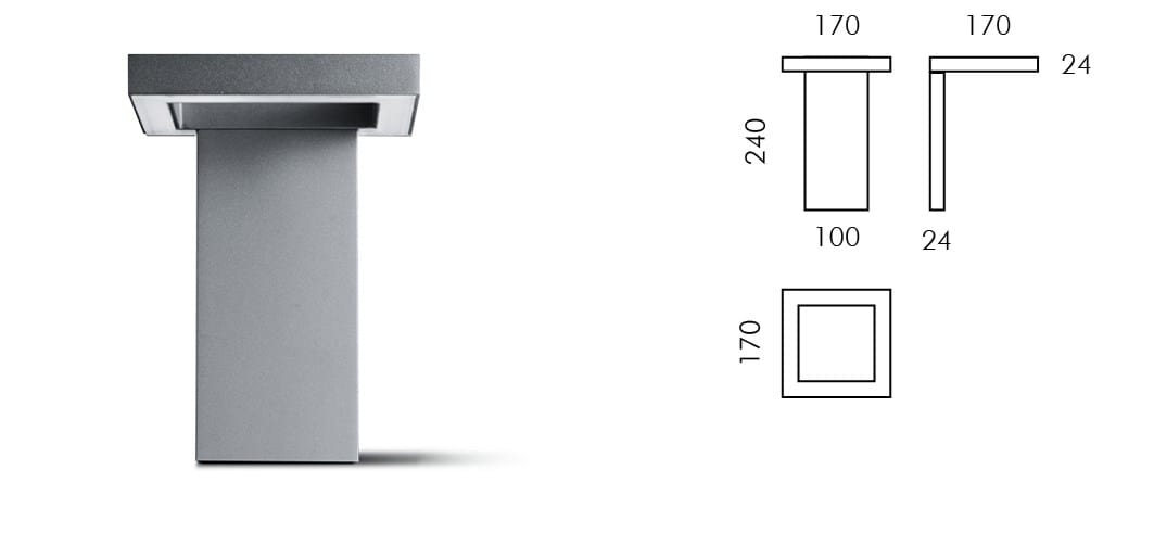 Алюминиевый светодиодный световой столб SIMES отделка ARCH-00100497 - Вид №2