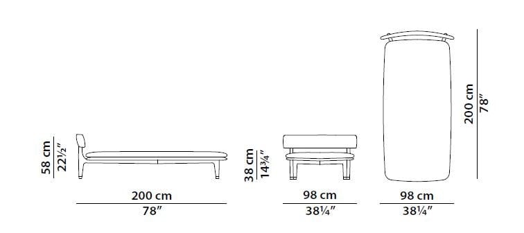 Садовый сон из ироко и ткани Baxter Himba Outdoor ARCH-00109557 - Вид №15