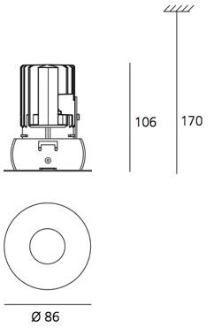 Artemide Точечный потолочный металлический светильник sun-id-1507573 - Вид №3