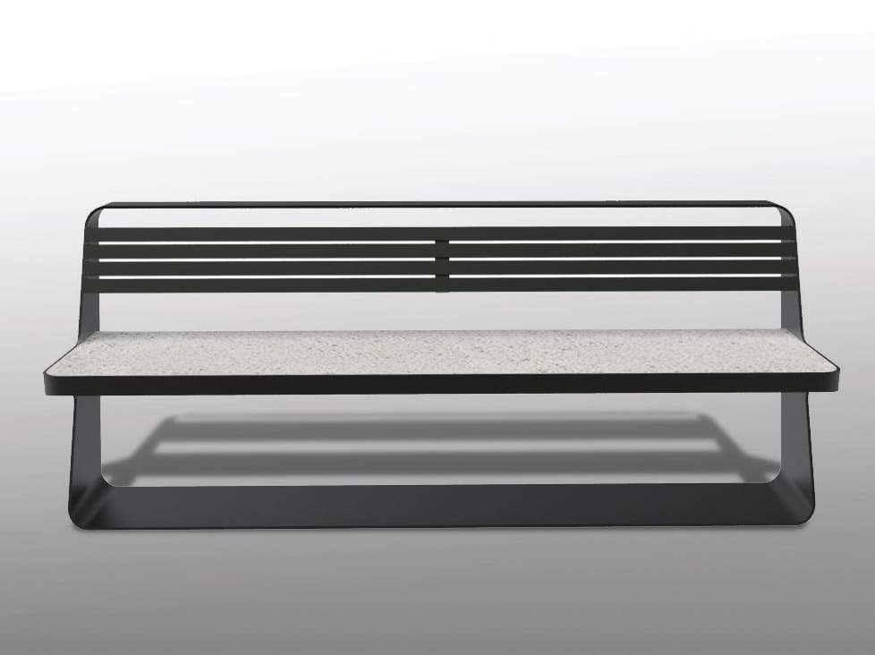 Скамья со спинкой Viscio Urban Design FLUENS A ARCH-00150880