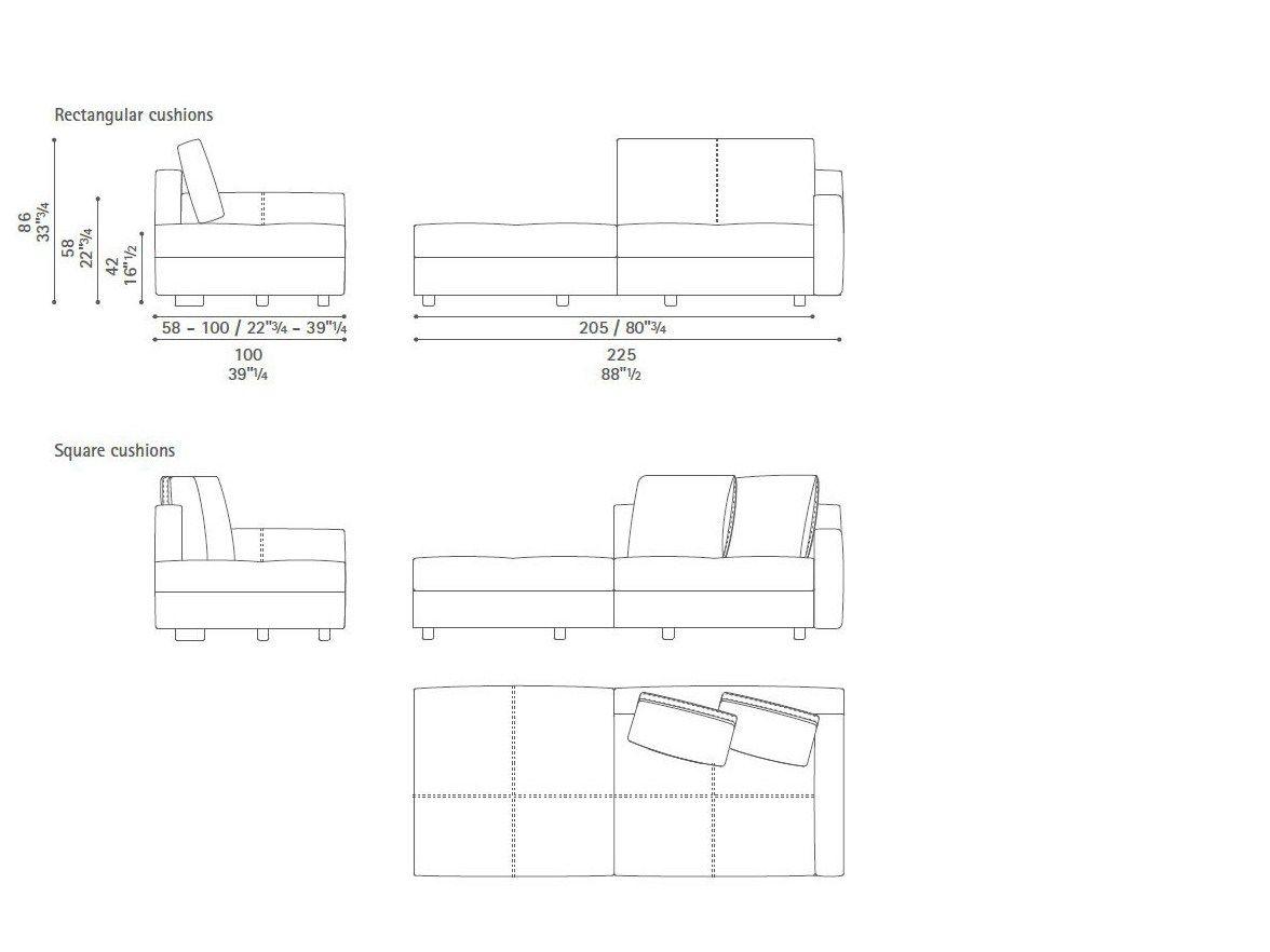 Кожаный модульный угловой диван Poltrona Frau коллекция - диваны и кресла ARCH-00060847 - Вид №15