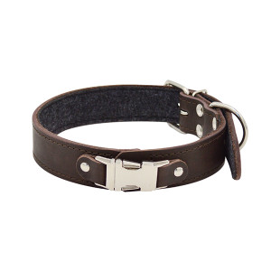 ПР0048289 Ошейник для собак Fast Line быстросъемный 35мм 60см коричневый ZOOEXPRESS
