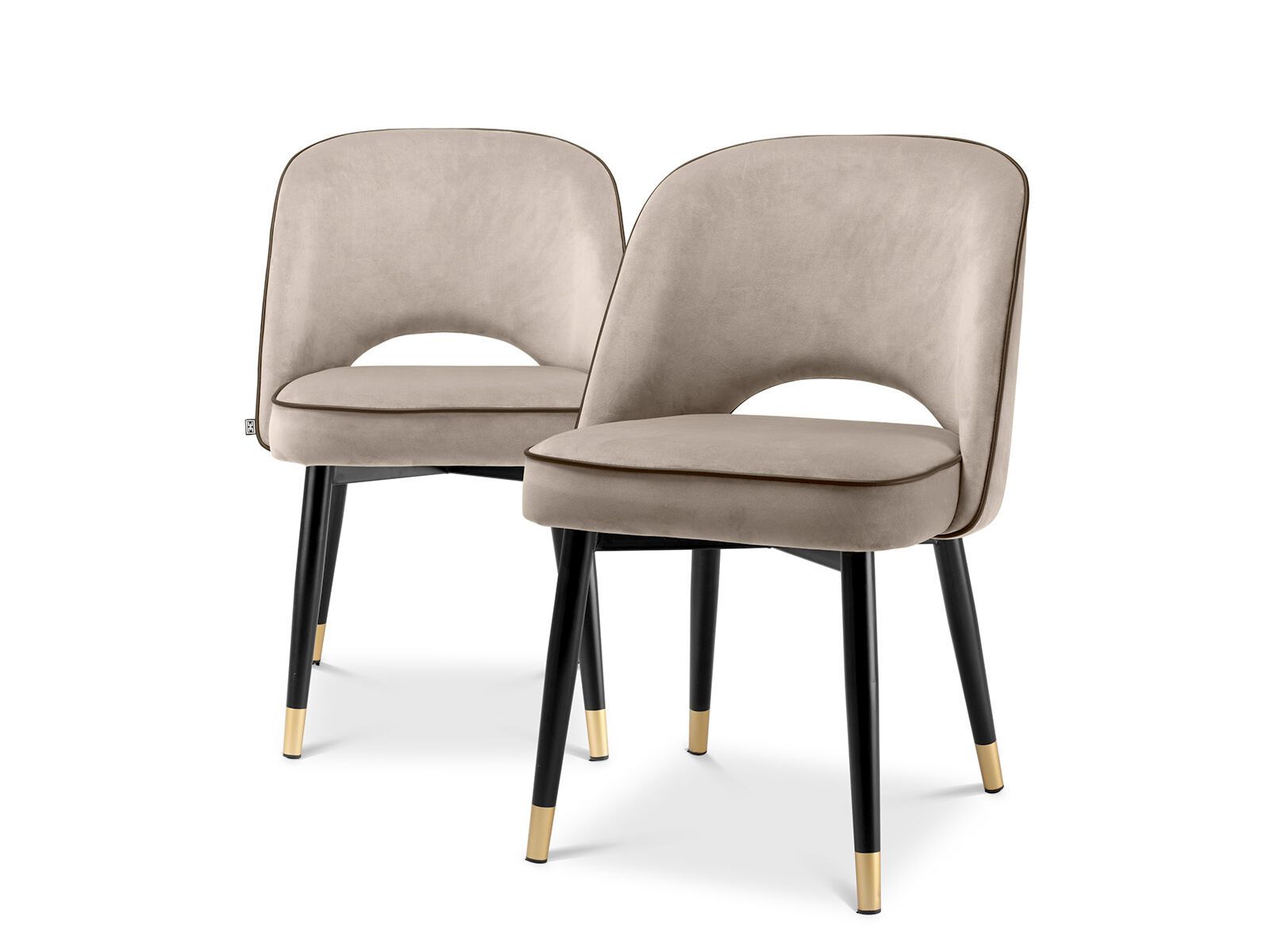 Набор бархатных мягких стульев Eichholtz Cliff ARCH-00080316