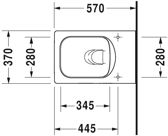 2525090000 Подвесной унитаз настенный Белый Duravit Vero Air Германия - Вид №2