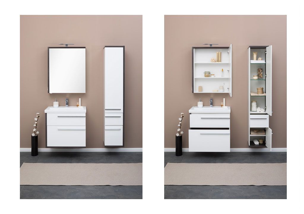 Мебель для ванной Aquanet Фостер 70 эвкалипт мистери/белый 00209028 - Вид №5