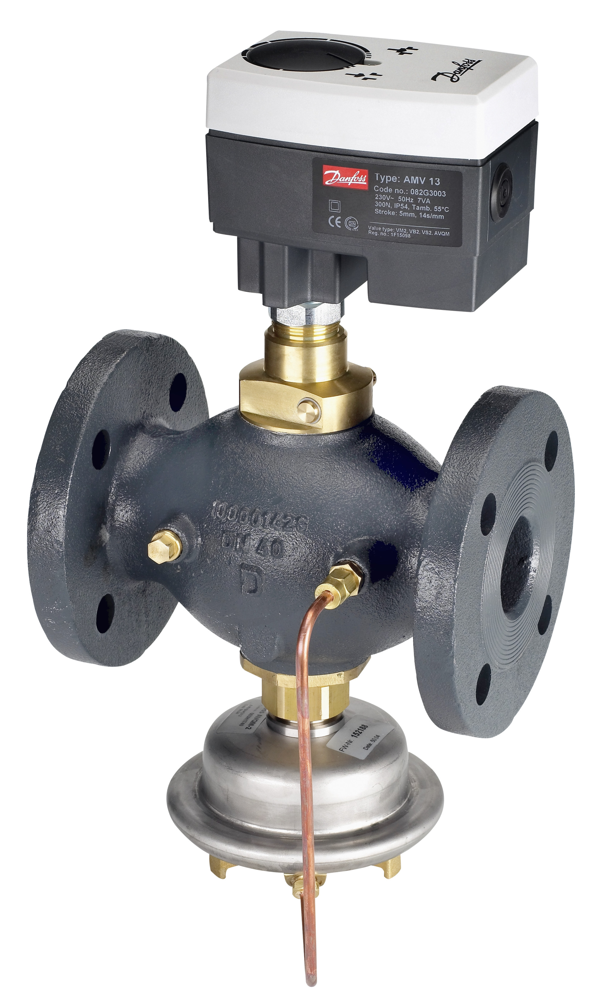 Danfoss Редукторные электроприводы с трехпозиционным управлением AMV 25 SU 230V электропривод 082H3040  - Вид №14