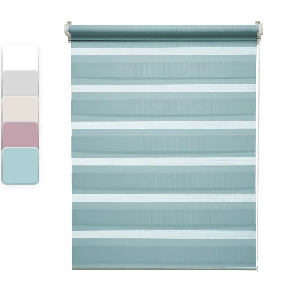 INSPIRE Peter - Рулонная штора день-ночь бирюза 55x160 см 85225667 STLM-0060101