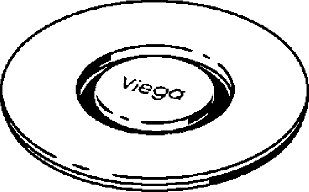 Канализационная арматура  Решетки  Круглый VIEGA 617 165 Модель 4976.30 Santreyd  - Вид №1