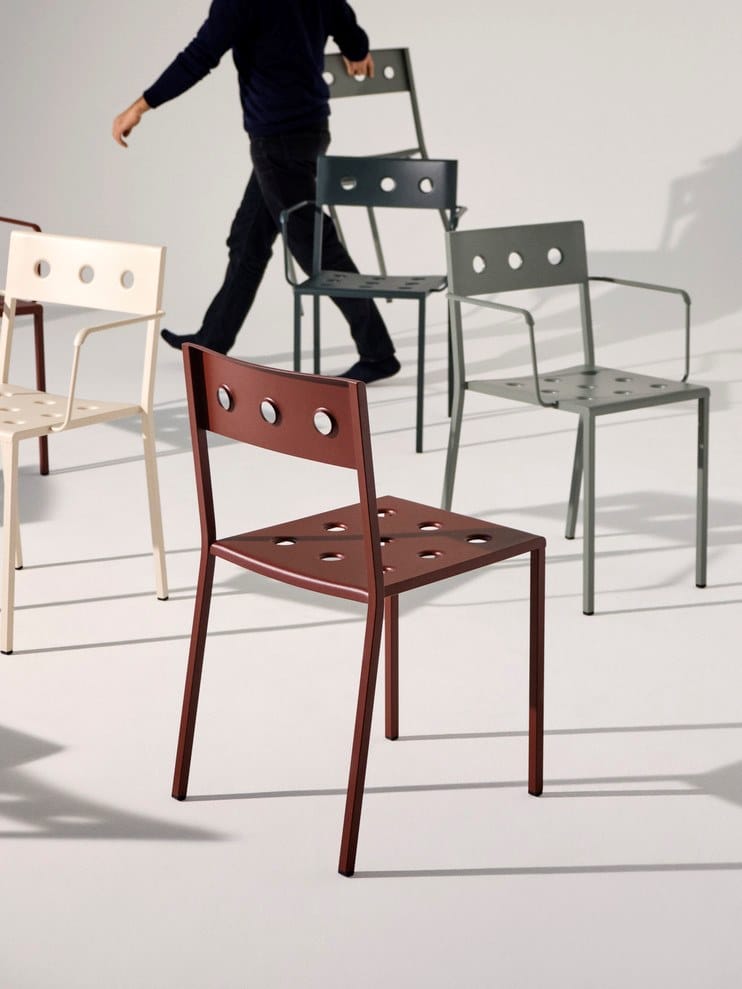 Стальной стул с порошковым покрытием с открытой спинкой Hay балкон ARCH-00152024 - Вид №23