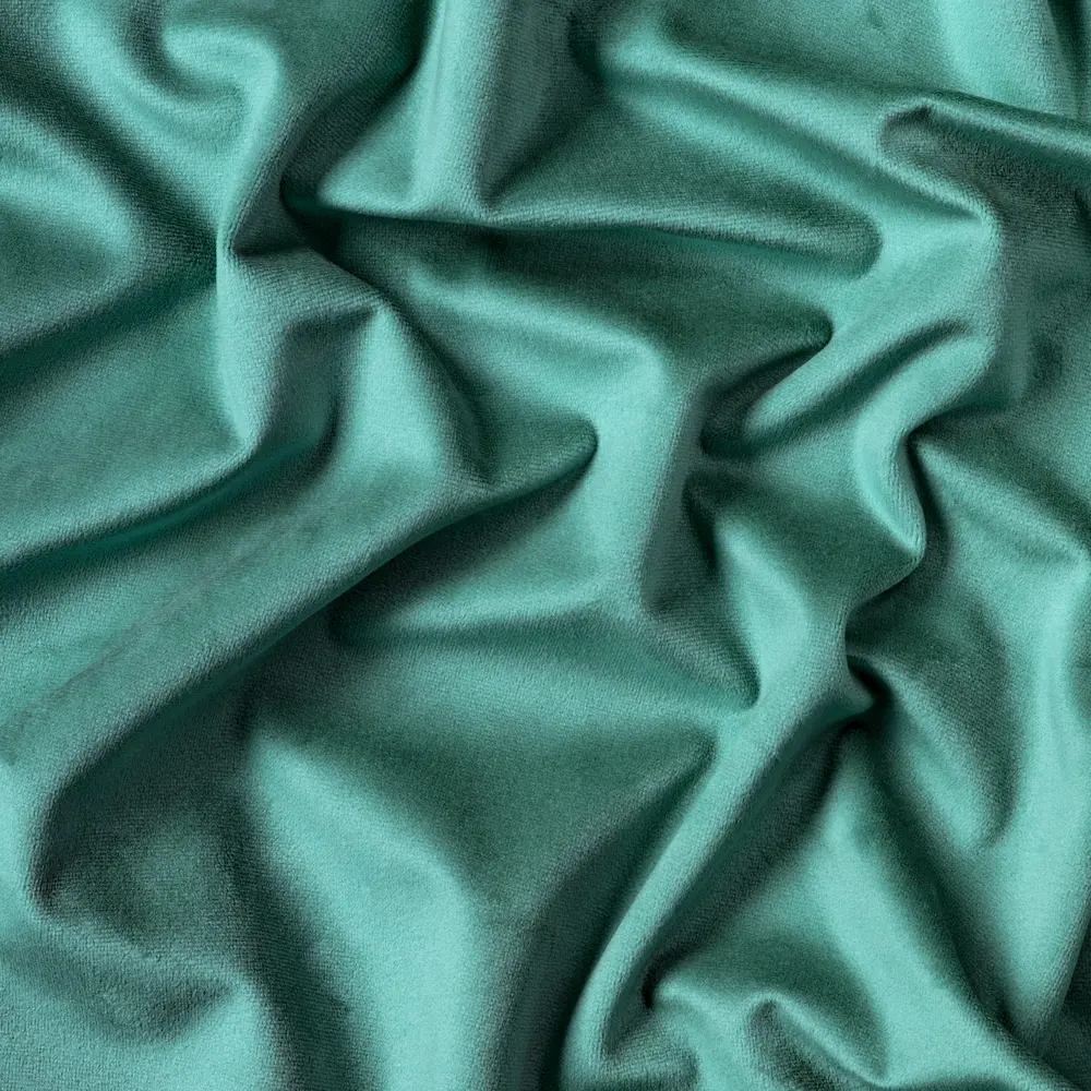 Ткань 1 м/п бархат 300 см цвет бирюзовый GARDEN STLM-2092963 - Вид №1