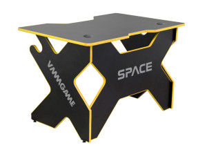 91147582 Компьютерный стол Space 120x77x80 см ЛДСП цвет черный/желтый SPACE DARK 120 STLM-0500638 VMMGAME