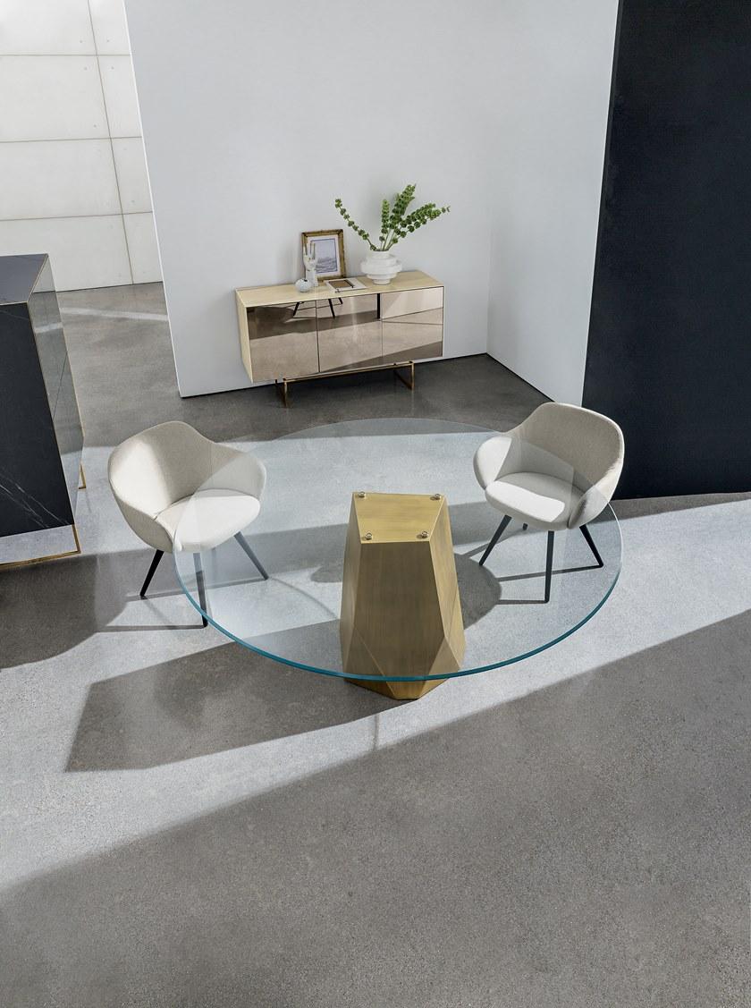 Sovet italia Круглый стол из закаленного стекла Deod sun-id-1354103 - Вид №4