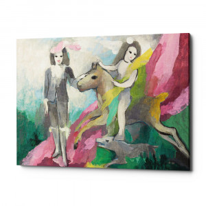 896518971_2628 Картина «Наездница и паж» (холст, галерейная натяжка) Object Desire