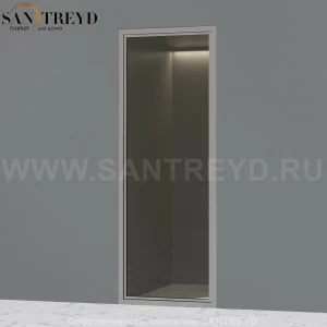 Effegibi OMNIASTEAM TOUCH Стеклянная панель с профилем из алюминия. Размер: длина 73,3 см, высота 202 см OM70