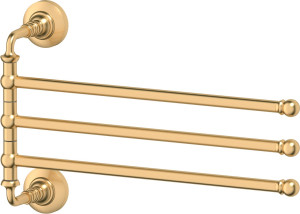 STI 311 Держатель полотенец поворотный тройной 35 cm 3SC STILMAR MATTE GOLD