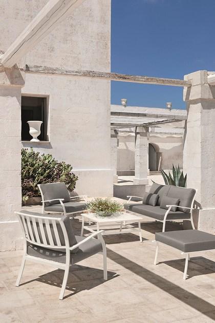 Ethimo Садовый столик квадратный из стали Elisir sun-id-1357925 - Вид №2