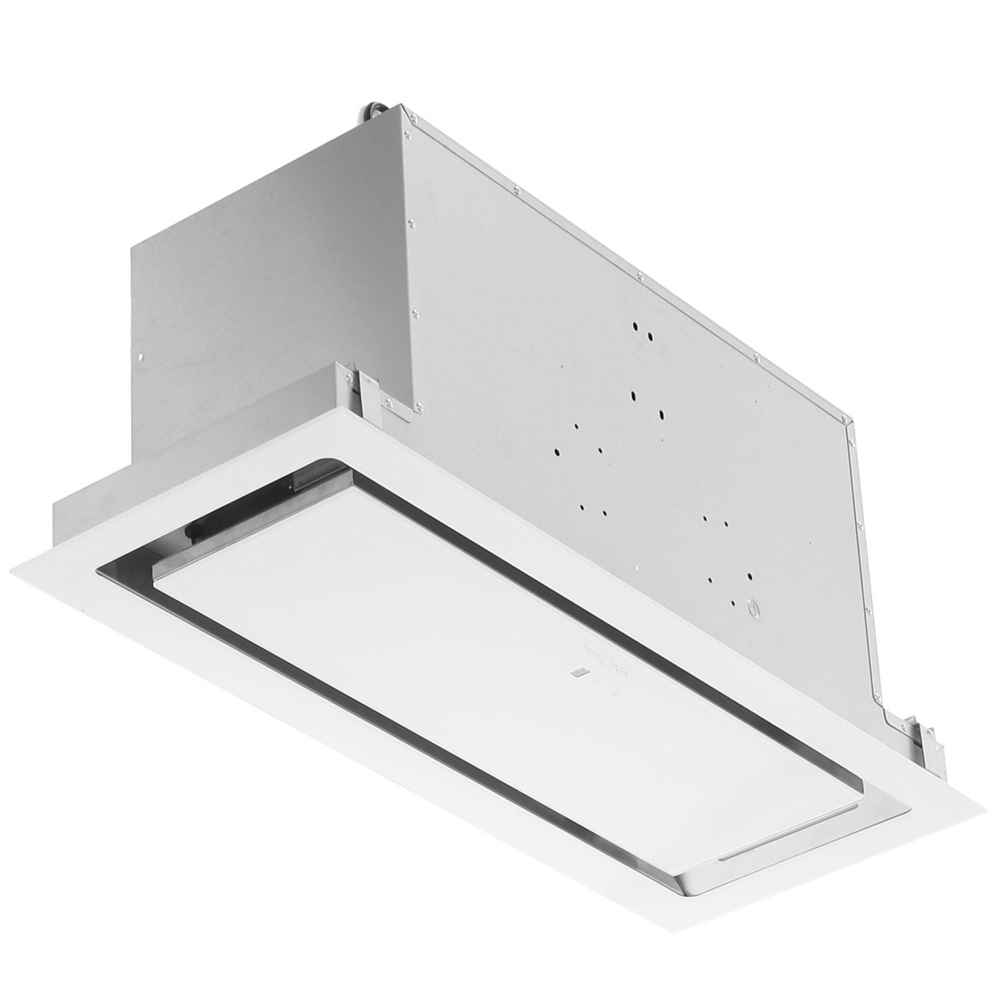 8195577 Вытяжка полновстраиваемая KRONA SELINA 900 GLASS white S белый/белый STDN-0063203