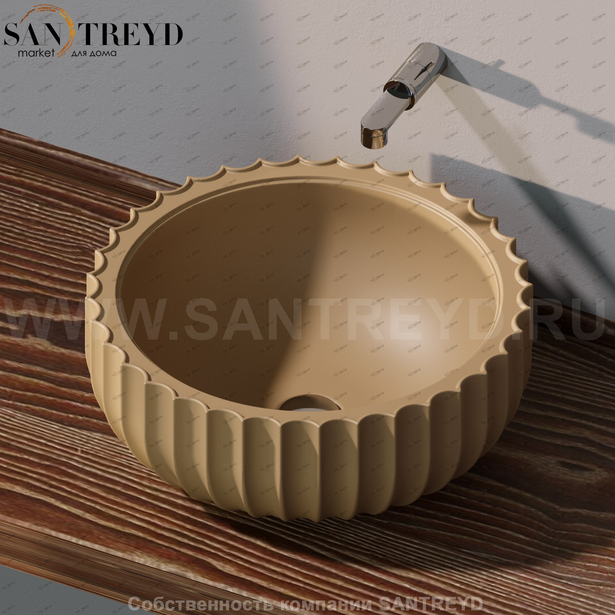 SE50A9004 Накладная раковина на столешницу  круглая Ceramica Flaminia Settecento