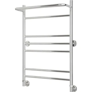 Полотенцесушитель водяной с полкой Сунержа ВПС-38 нержавеющая сталь 50x80 см