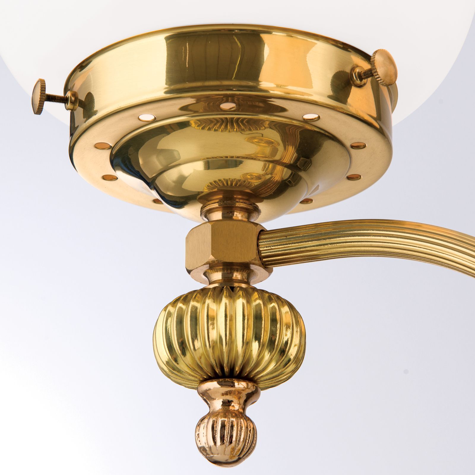 Латунная и стеклянная настольная лампа Orion Wiener Nostalgie ARCH-00056533 - Вид №6