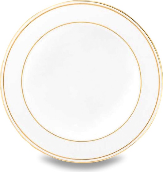 10578535 Lenox Тарелка суповая Lenox "Федеральный,золотой кант" 23см Фарфор костяной 