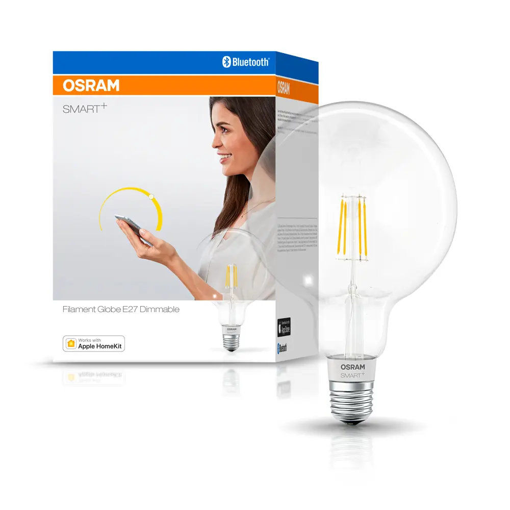 Лампа умная светодиодная Osram Smart Plus E27 220-240 В 5.5 Вт шар большой прозрачная 650 лм, теплый белый свет 89143931 STLM-2142052 LEDVANCE  - Вид №3