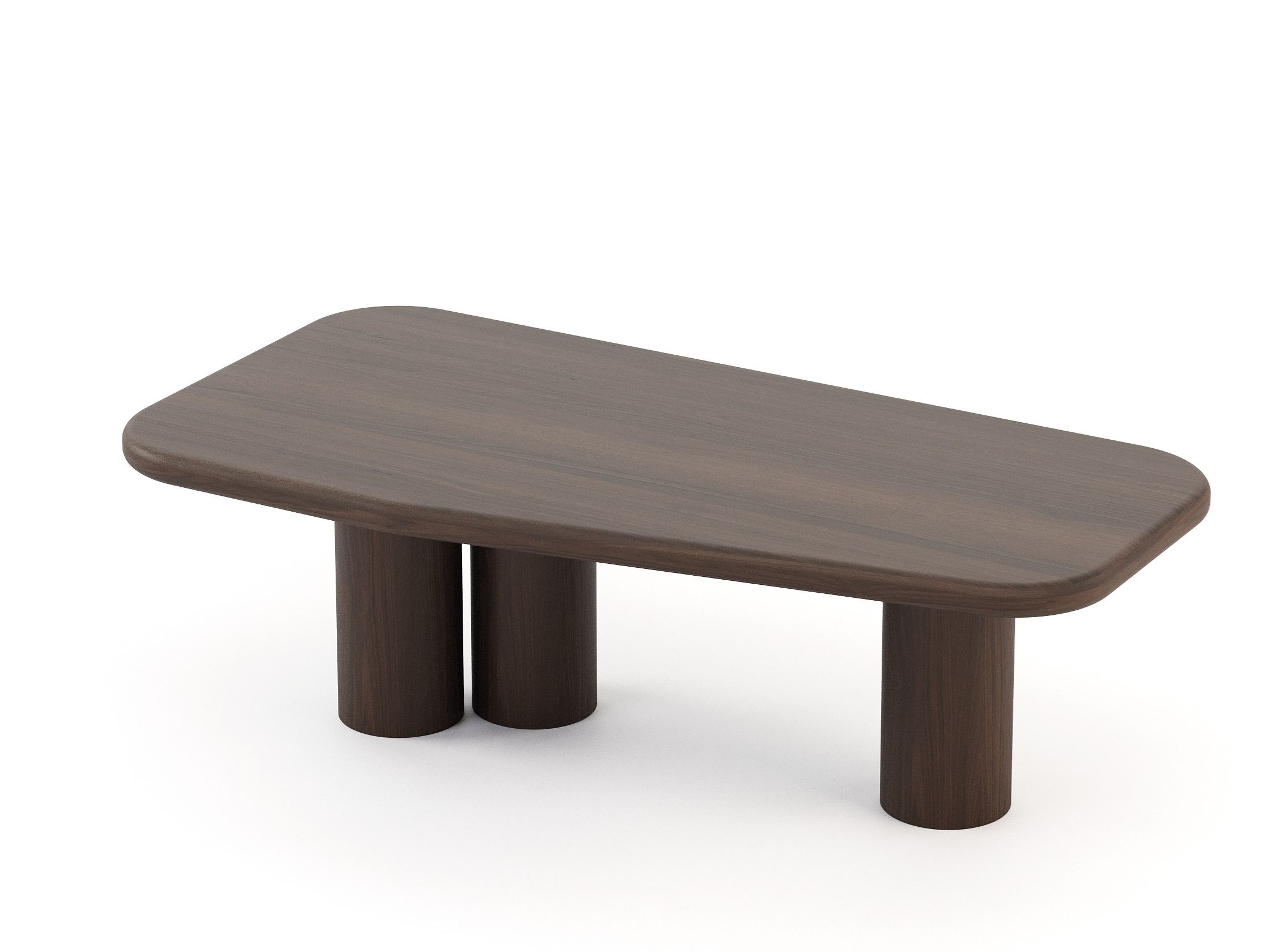 Прямоугольный обеденный стол из грецкого ореха Stylish Club Natur ARCH-00059321 - Вид №1