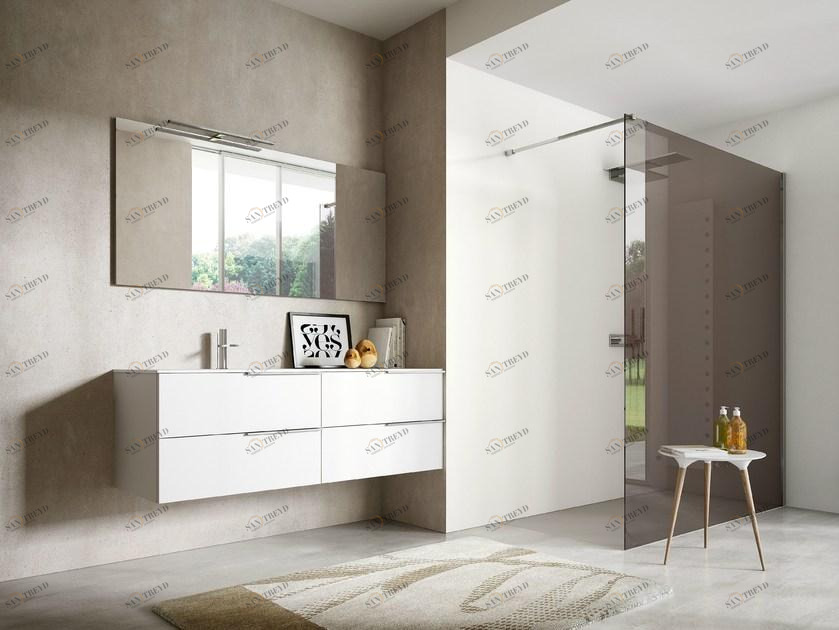 Ideagroup Тумба под умывальник с зеркалом My time sun-id-1463107