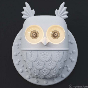 Karman AP105 1B INT светильник Ti Vedo настенный сова белая