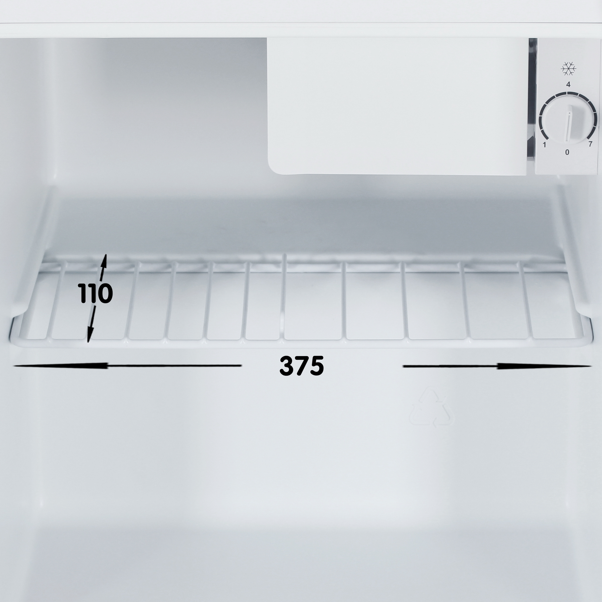 9078058 Холодильник компактный   Oursson RF0480/WH белый STDN-0112283 - Вид №9