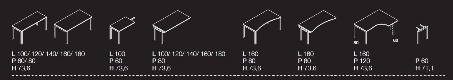 Секционный рабочий стол Las Mobili Oxi ARCH-00136651 - Вид №3
