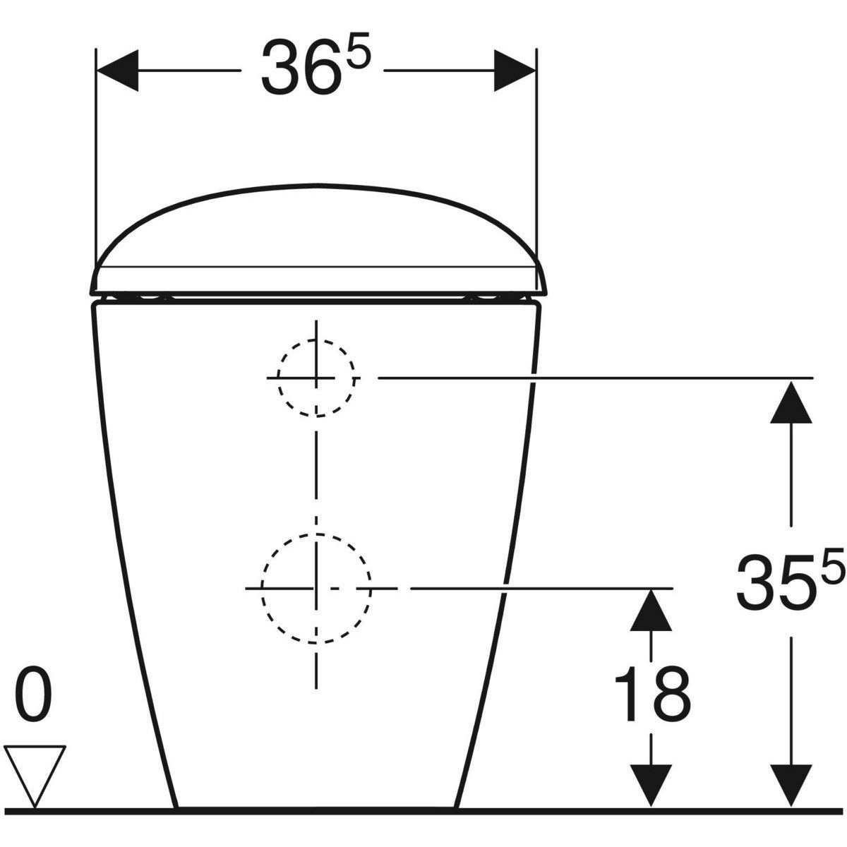Туалет провод стены до пола Geberit Citterio ARCH-00100675 - Вид №2
