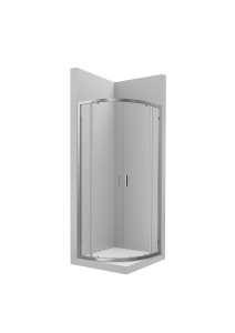 AM19009012 MR - Угловой душ с 2 раздвижными створками + 2 стационарными (R550) ROCA Victoria