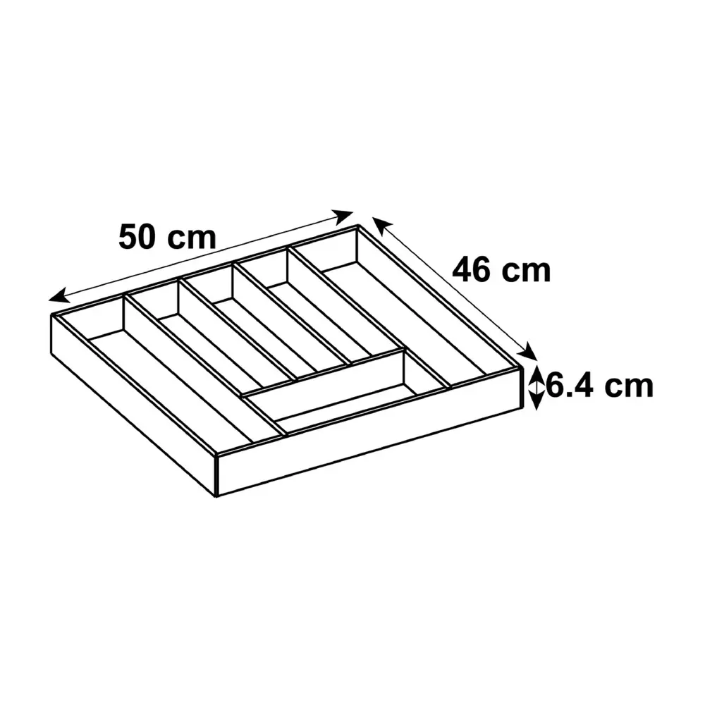 Лоток для столовых приборов Delinia 49.8x6.4x44.6 см бамбук цвет жёлтый 80050635 STLM-2157296  - Вид №8