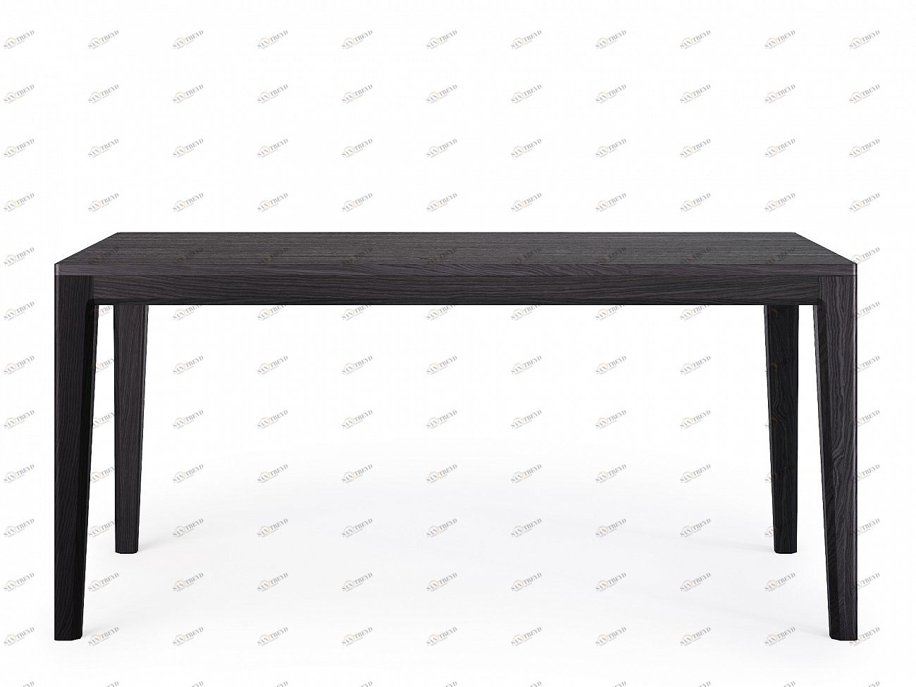 Обеденный стол прямоугольный черный дуб 160 см Mavis THE IDEA  210057 Черный 