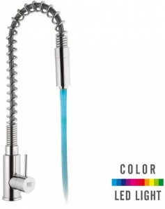 Remer Rubinetterie Смеситель для кухни на столешницу с ручным душем на одно отверстие Gourmet Qr 75