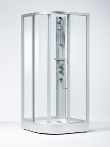 638487 IFO Душевая кабина круглая из кварца SKR NK, Задняя часть SK NF 900 x 900