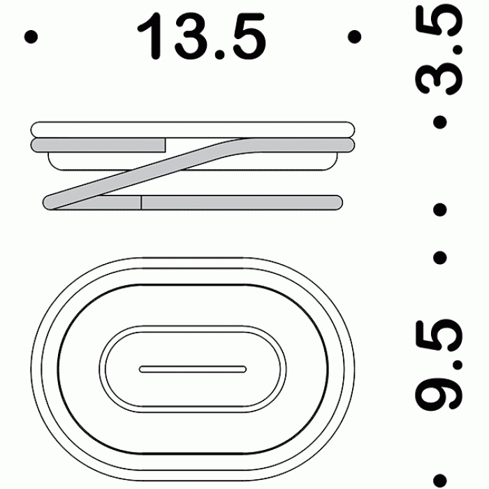 B0140 Мыльница настольная COLOMBO LUNA Colombo Design - Вид №1