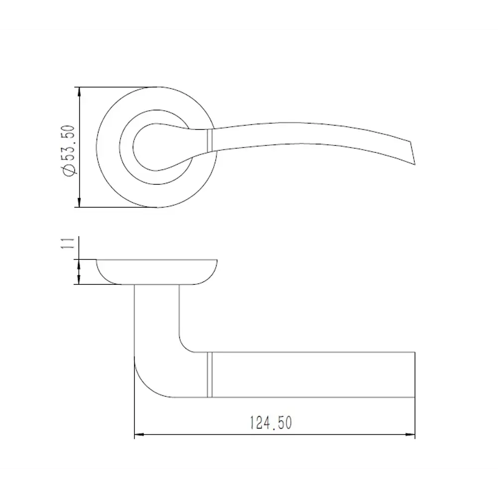 Дверная ручка Edson EDS-15-Z01 в бронзе с автоматическим возвратом 82677959 STLM-0033867 - Вид №4